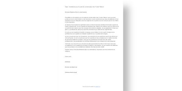 Lettre De Motivation Pour Un Stage Commercial modele.rn.tn